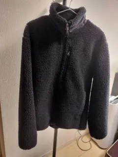 防風アウターフリースジャケット（ブラック）男女兼用M