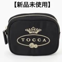 【新品未使用】TOCCA LOGO MINI POUCH ミニポーチ　ブラックのサムネイル
