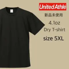 新品 ユナイテッドアスレ 4.1oz ドライアスレチック Tシャツ 黒 5XL