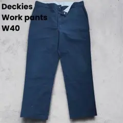 90s Deckies ワークパンツ　メキシコ製　ビッグ ネイビー