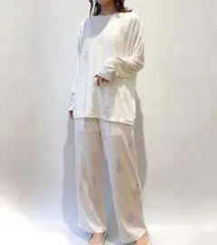 ♥ジェラートピケ ぬいぐるみモチーフプルオーバー&ロングパンツ上下セット♥