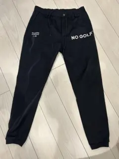 NO GOLF ブラックパンツ　clubhaus NO COFFEE × CLUBHAUS 