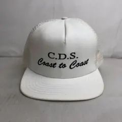 【USA帽子】C.D.S Coast to Coast メッシュキャップ 白 黒