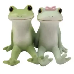 コポー　お座りカエルカップル