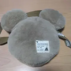 ディズニー◆ミッキー ふわふわ もこもこ ショルダーバッグ ポシェット◆美品