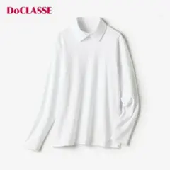 DoCLASSE 白　襟付きカットソーのサムネイル