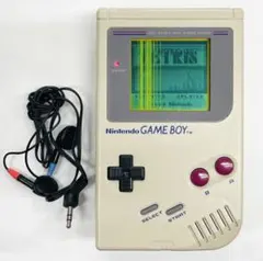 (画面不良ジャンク品)初代ゲームボーイ本体(専用ヘッドホン付き）