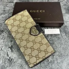 GUCCI ラブリーハート GG柄 キャンバス 長財布
