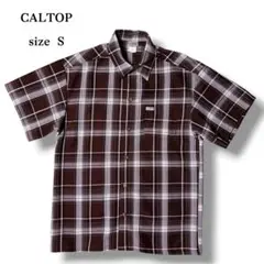 CALTOP キャルトップ 半袖 チェック シャツ トップス
