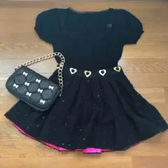 Language スパンコールツイードスカート