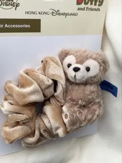 香港ディズニー　ダッフィー　ぬいぐるみ　ヘアシュシュ