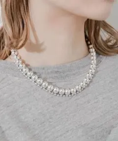 メタルボール2セットネックレス　SMELLY