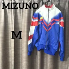 MIZUNO ミズノ ジャージ トラックジャケット 青白赤 레트로 헌 옷