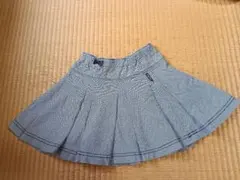 メゾピアノ　チェック柄スカート　120㎝　リボン