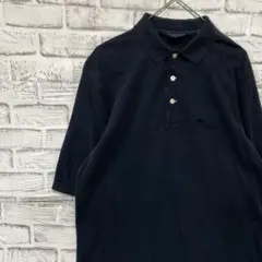 ラルフローレン！ポロシャツ！ブラック半袖　ロゴ刺繍 S 0519のサムネイル