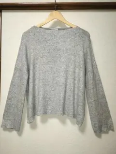 ZARA　長袖　トップス　プルオーバー　グレー　EUR/USA　M