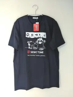新品【大きいサイズ】PEANUTSスヌーピー紺sushiおすしTシャツLL