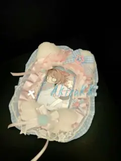 猫耳デザイントレカケース レースデコ　B8サイズ対応