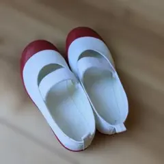 Achilles 上履き 赤　ホワイト/レッド 　16
