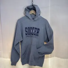 USA製カレッジスウェットパーカM.J.SOFFE グレー　サイズ表記M 古着