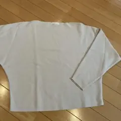 grove ボートネックドルマンニット　ベージュ　Mサイズ