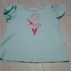 メゾピアノ　31コラボ 　アイス刺繍Tシャツ　120サイズのサムネイル