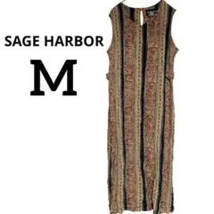 美品✨ SAGE HARBOR 【M】 ストライプ ワンピース 夏 アジアン