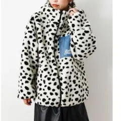 ロデオクラウンズ　ボア　ダルメシアン柄　ブルゾン　パーカー