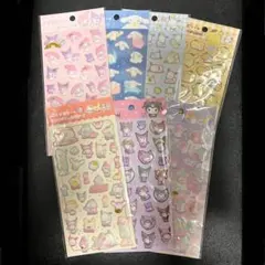 ダイソー　サンリオ　ぷくっとシール　7枚　キキララ　シナモン　マイメロ　クロミ