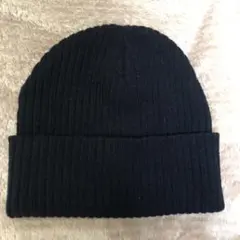 ローリーズファーム　フトリブニット帽 黒