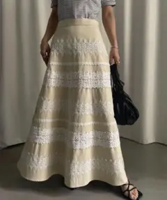 【新品】Ameri MEDI RANDOM LACE SKIRT