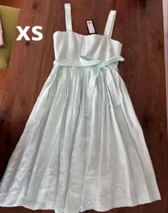 新品タグ付 ジムトンプソン リネン100% タッセル ロングワンピース