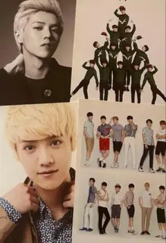 EXO ルハン　大判フォトカード　集合切り抜きセット