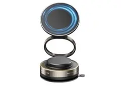 マグネット 360°調整 真空吸盤+超強磁力 車載スマホホルダー 多角度自由調節