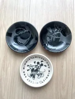 ディズニー ミッキー＆ミニー ミニプレート 小皿 3枚セット 10cm