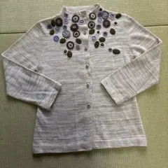 Sybilla M 刺繍入り長袖カーディガンM　美品のサムネイル
