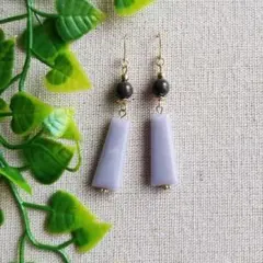 。*♡再販♡*。ゆらゆらピアス。:°ஐ♡*ブルー　No.371