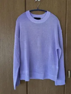 美品　ZARA オーバーニット　ラベンダー　男女兼用