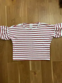 KASTANE ストライプ パフスリーブ Tシャツ