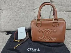 CELINE スモールボストンバッグ　タンのサムネイル