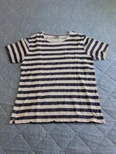 【1週間限定価格】TK 刺繍ボーダー ポケット Tシャツ Lサイズのサムネイル