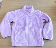 UNIQLO キッズ フリースジャケット 120 ラベンダー　女の子