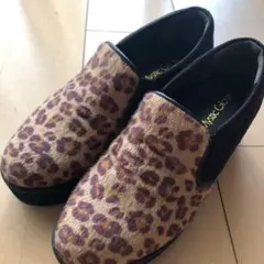 レディース厚底 新品未使用 ヒール レオパード 韓国