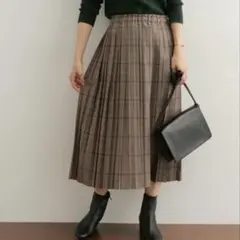 URBAN RESEARCH DOORS チェックプリーツスカートのサムネイル