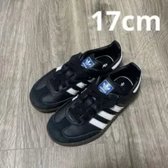adidas スニーカー サンバ samba ブラック　17cm
