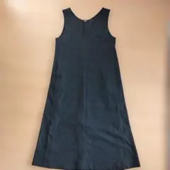 ユニクロ ジャンパースカート S ダークグレー　秋冬