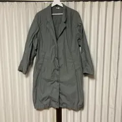 UNIQLO U カーキ　ステンカラーコート ユニクロユー　Lサイズ　薄手