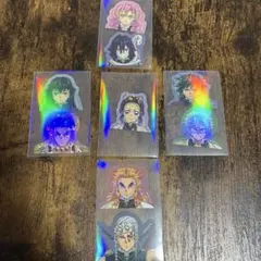 鬼滅の刃　柱展　ホログラムステッカー　柱9人　セット売り