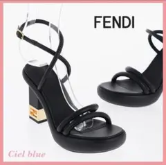 FENDI ブラック ヒールサンダルのサムネイル