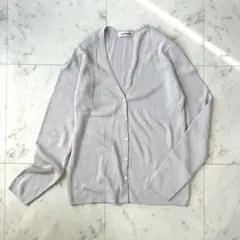 ♦︎極美品♦︎ ニューヨーカー シルク カシミヤ カーディガン グレー Mサイズ